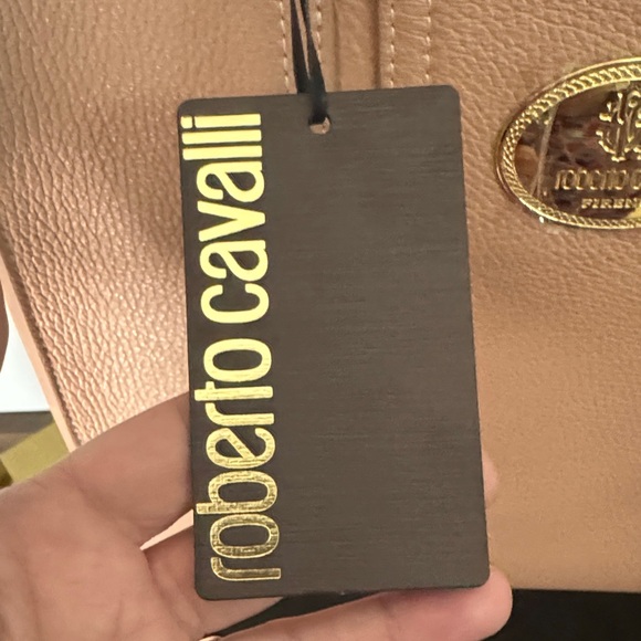 Roberto Cavalli Blush Leather Tote - Picture 4 of 12